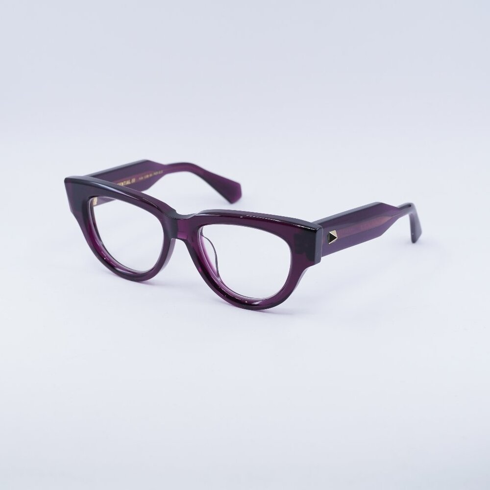 Valentino V-ESSENTIAL - III VLX-125B Eyeglasses Burgundy 52mm Cat Eye Frame